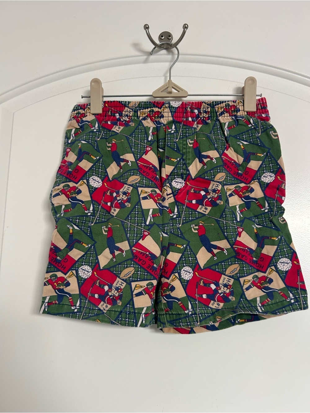 Vintage 80s 90s Gymboree Sports Golf Football 100% Cotton Shorts Retro Eclectic
